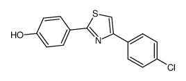 4-[4-(4-chloro-phenyl)-thiazol-2-yl]-phenol Structure