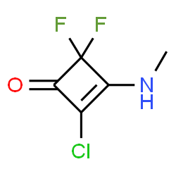 2-Cyclobuten-1-one,2-chloro-4,4-difluoro-3-(methylamino)-结构式