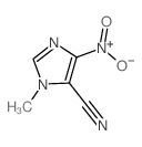 1H-Imidazole-5-carbonitrile,1-methyl-4-nitro- structure