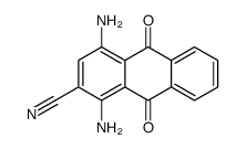 1,4-diamino-9,10-dioxoanthracene-2-carbonitrile Structure