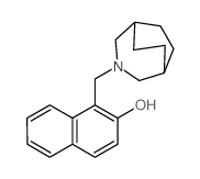 1-(3-azabicyclo[3.2.2]non-3-ylmethyl)naphthalen-2-ol结构式