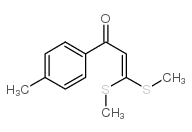 1-(4-methylphenyl)-3,3-bis(methylsulfanyl)prop-2-en-1-one结构式