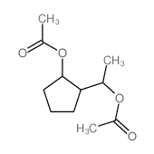 Cyclopentanemethanol,2-(acetyloxy)-a-methyl-,1-acetate结构式