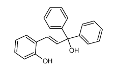 3-(2-hydroxy-phenyl)-1,1-diphenyl-allyl alcohol Structure