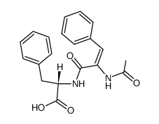 N-acetyl dehydrophenylalanyl-(S)-phenylalanine结构式