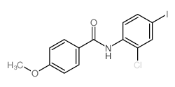 N-(2-Chloro-4-iodophenyl)-4-methoxybenzamide Structure