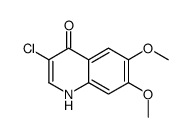 3-chloro-6,7-dimethoxy-1H-quinolin-4-one结构式