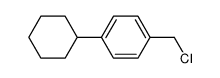 1-chloromethyl-4-cyclohexylbenzene结构式