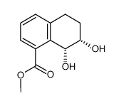 (1R,2S)-1,2-dihydroxy-8-carbomethoxy-1,2,3,4-tetrahydronaphthalene结构式