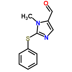 1-Methyl-2-(phenylsulfanyl)-1H-imidazole-5-carbaldehyde结构式