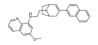 6-methoxy-N-{2-[3-(2-naphthyl)-8-azabicyclo[3.2.1]oct-2-en-8-yl]ethyl}-8-quinolinamine结构式