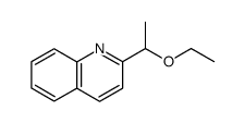 2-(1-ethoxy-ethyl)-quinoline Structure