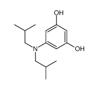 5-[bis(2-methylpropyl)amino]benzene-1,3-diol结构式