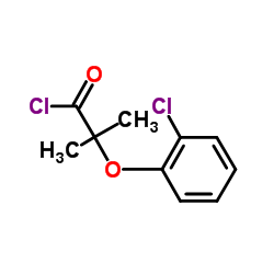 2-(2-Chlorophenoxy)-2-methylpropanoyl chloride Structure