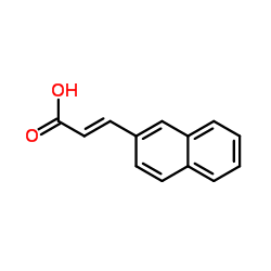 (E)-3-(萘-2-基)丙烯酸结构式