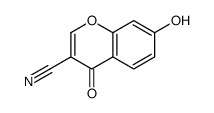 7-hydroxy-4-oxochromene-3-carbonitrile Structure