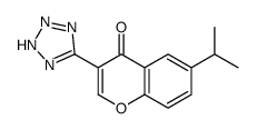 6-propan-2-yl-3-(2H-tetrazol-5-yl)chromen-4-one Structure
