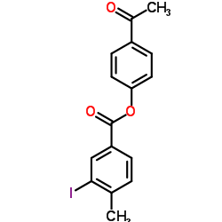 4-Acetylphenyl 3-iodo-4-methylbenzoate Structure