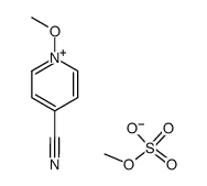 4-cyano-1-methoxypyridin-1-ium methyl sulfate Structure