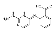 2-[(2-hydrazinylpyrimidin-4-yl)amino]benzoic acid结构式