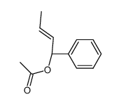 (E)-1-phenylbut-2-en-1-yl acetate结构式