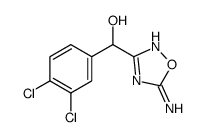 (5-amino-1,2,4-oxadiazol-3-yl)-(3,4-dichlorophenyl)methanol Structure