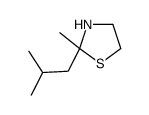 2-methyl-2-(2-methylpropyl)-1,3-thiazolidine Structure