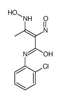 N-(2-chlorophenyl)-3-(hydroxyamino)-2-nitrosobut-2-enamide Structure