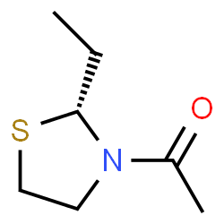Thiazolidine, 3-acetyl-2-ethyl-, (2R)- (9CI) structure