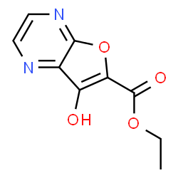 Furo[2,3-b]pyrazine-6-carboxylic acid,7-hydroxy-,ethyl ester结构式