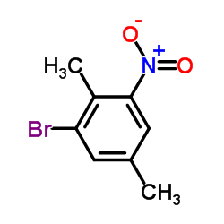 1-Bromo-2,5-dimethyl-3-nitrobenzene结构式
