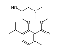 3-[2-Hydroxy-3-(dimethylamino)propoxy]-p-cymene-2-carboxylic acid methyl ester结构式