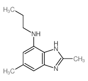 2,6-dimethyl-N-propyl-1H-benzoimidazol-4-amine结构式