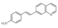 4-(2-quinolin-7-ylethenyl)aniline结构式