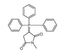 1-methyl-3-(triphenyl-λ5-phosphanylidene)pyrrolidine-2,5-dione Structure