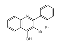 4-Quinolinol,3-bromo-2-(2-bromophenyl)-结构式