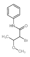 2-bromo-3-methoxy-N-phenyl-butanamide结构式