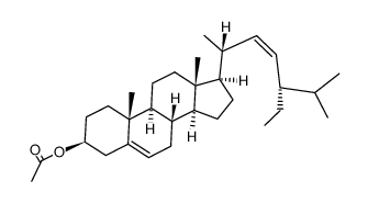 (22Z)-Stigmasta-5,22-diene-3β-ol acetate结构式