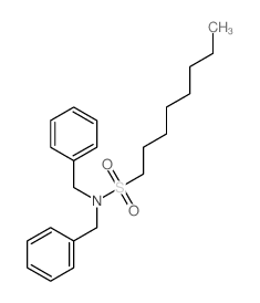 N,N-dibenzyloctane-1-sulfonamide Structure
