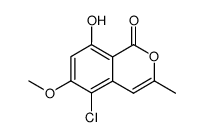 5-Chloro-8-hydroxy-6-methoxy-3-methyl-1H-2-benzopyran-1-one picture