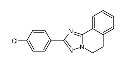 2-(4-chlorophenyl)-5,6-dihydro-[1,2,4]triazolo[5,1-a]isoquinoline结构式