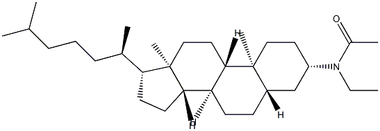 N-(5α-Cholestan-3β-yl)-N-ethylacetamide Structure