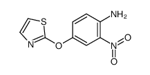 2-nitro-4-(1,3-thiazol-2-yloxy)aniline结构式
