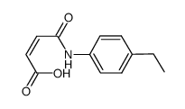 3-(4-ETHYL-PHENYLCARBAMOYL)-ACRYLIC ACID结构式