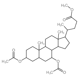 Cholan-24-oic acid,3,7-bis(acetyloxy)-, methyl ester, (3a,7a)-结构式
