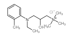 [3-[ethyl(o-tolyl)amino]-2-hydroxypropyl]trimethylammonium chloride Structure