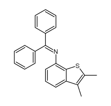 N-(diphenylmethylene)-2,3-dimethylbenzo[b]thiophen-7-amine结构式