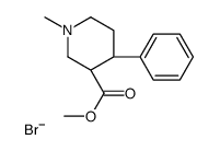 methyl (3S,4S)-1-methyl-4-phenylpiperidine-3-carboxylate,bromide结构式