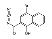 4-bromo-1-hydroxynaphthalene-2-carbonyl azide结构式