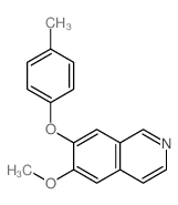 Isoquinoline,6-methoxy-7-(4-methylphenoxy)- Structure